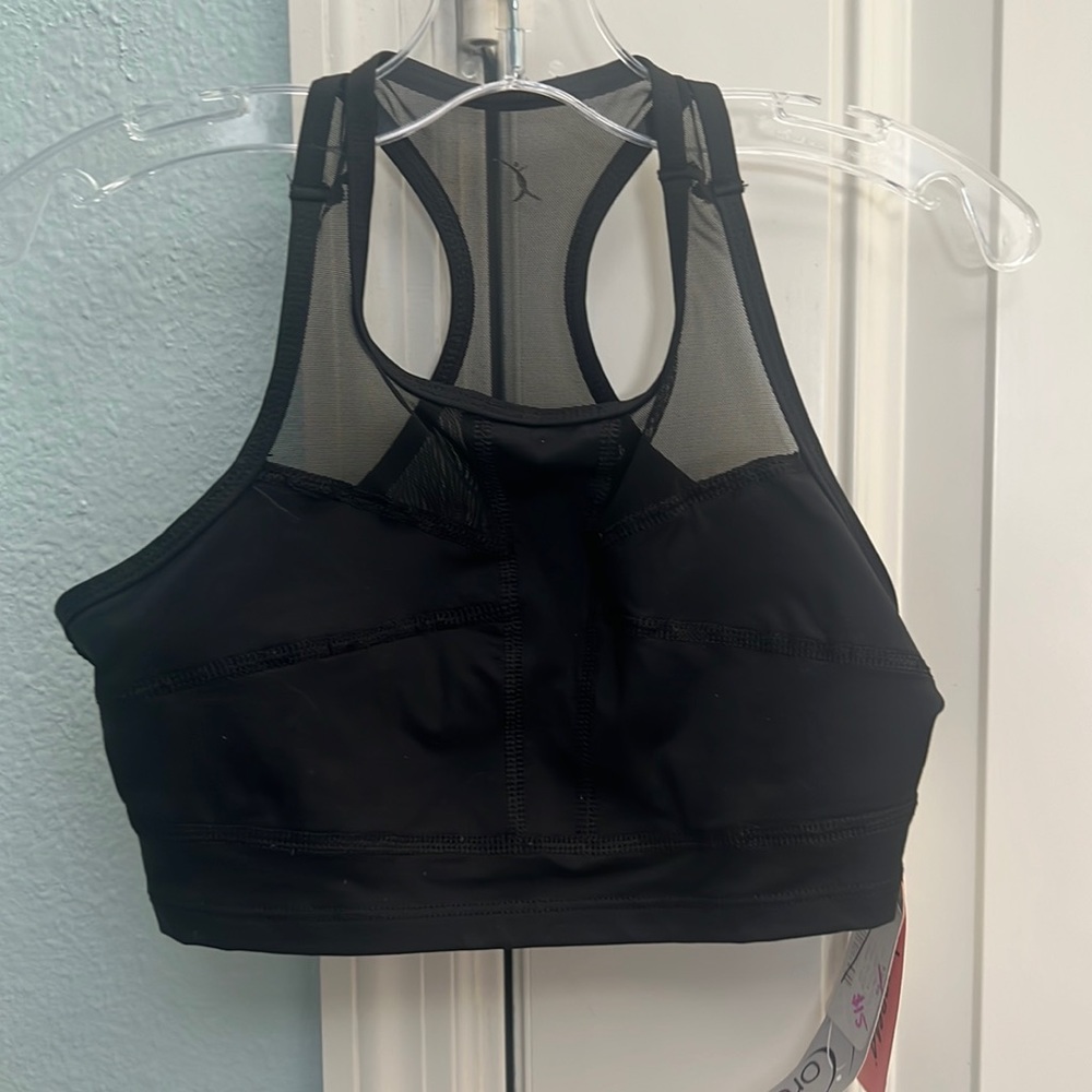 Body Wrappers Black Crop Top Size 8-10